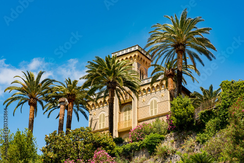 A beautiful villa overlooking Lerici, Italy. © Acker