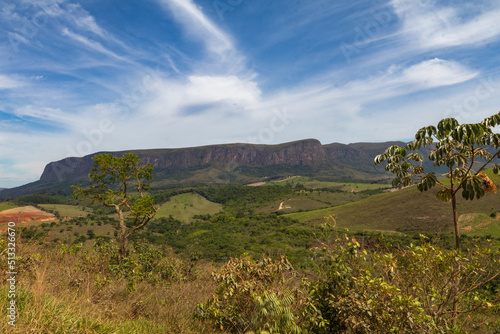 Vegetation and native landscapes in Serra da Canastra in Minas Gerais