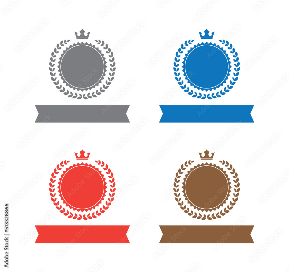 laurel wr bannlaurel wreath with crown and bannerer color set laurel wr bannlaurel wreath with crown and bannerer color set