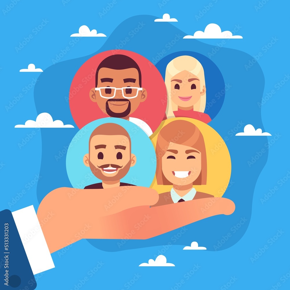 Support Of National Minorities And Social Groups Care And Help Multi support-of-national-minorities-and-social-groups-care-and-help-multi
