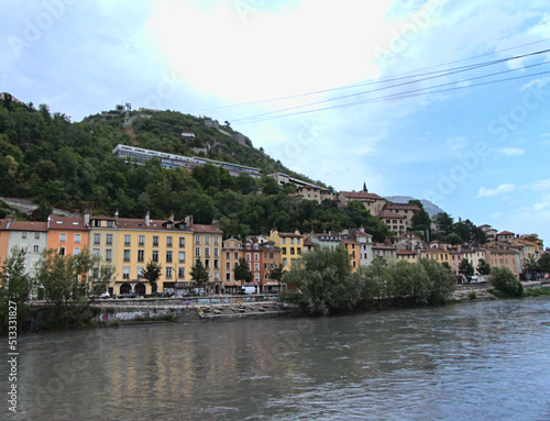 Grenoble, France - June 2022: Visit the beautiful city of Grenoble in the middle of the Alps