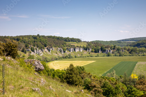 Hiking trail in Germany the twelve apostle