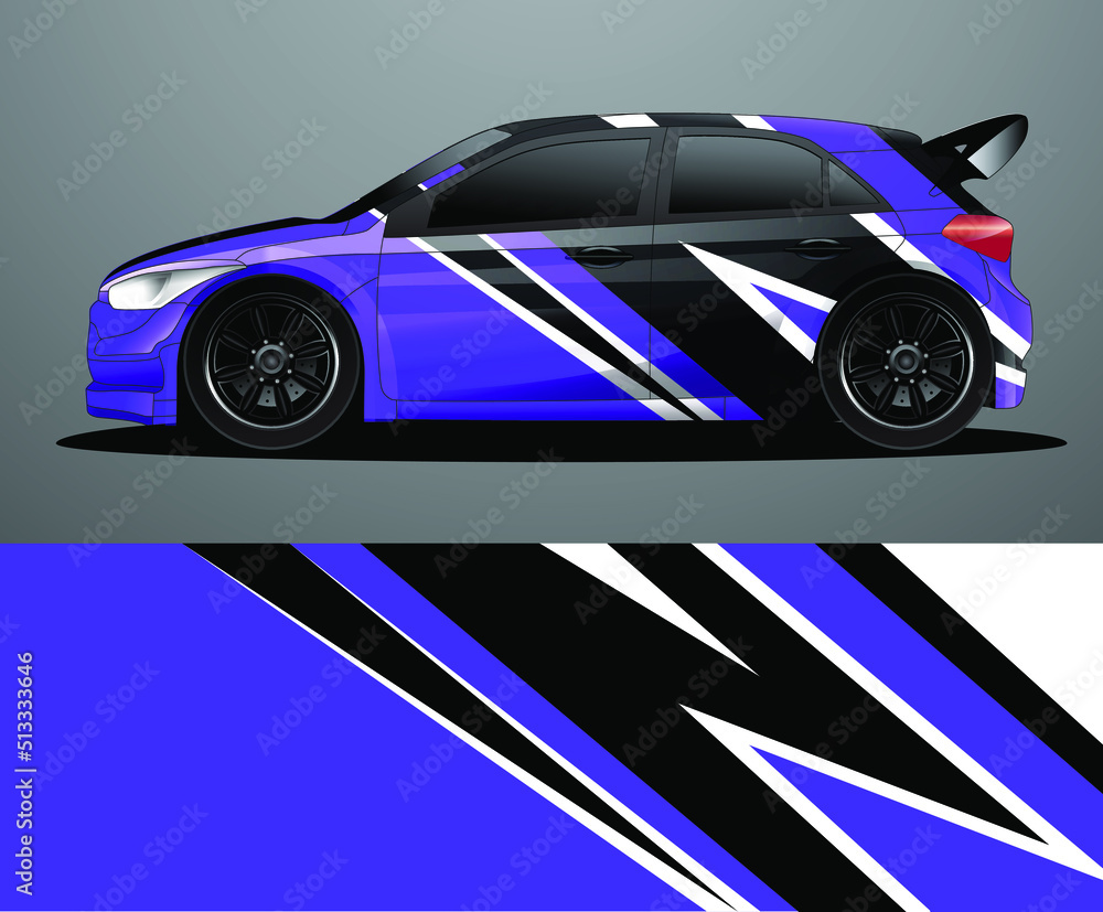 Rally car decal graphic wrap vector, abstract background Rally car decal graphic wrap vector, abstract background