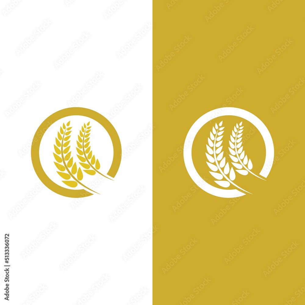 Wheat logo vector icon illustration Wheat logo vector icon illustration
