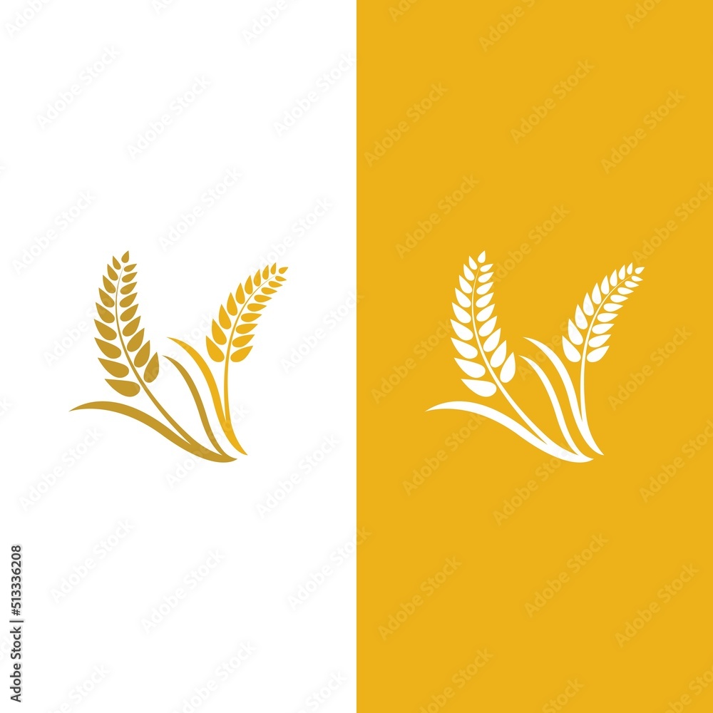 Wheat logo vector icon illustration Wheat logo vector icon illustration