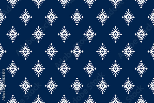 Ethnic tribal seamless pattern geometric boho style for native clothing, embroidery design, traditional fabric, Aztec textile, wrapping, batik, curtain, carpet, background, wallpaper art, illustration