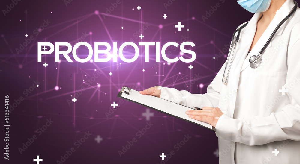 Doctor fills out medical record Doctor fills out medical record