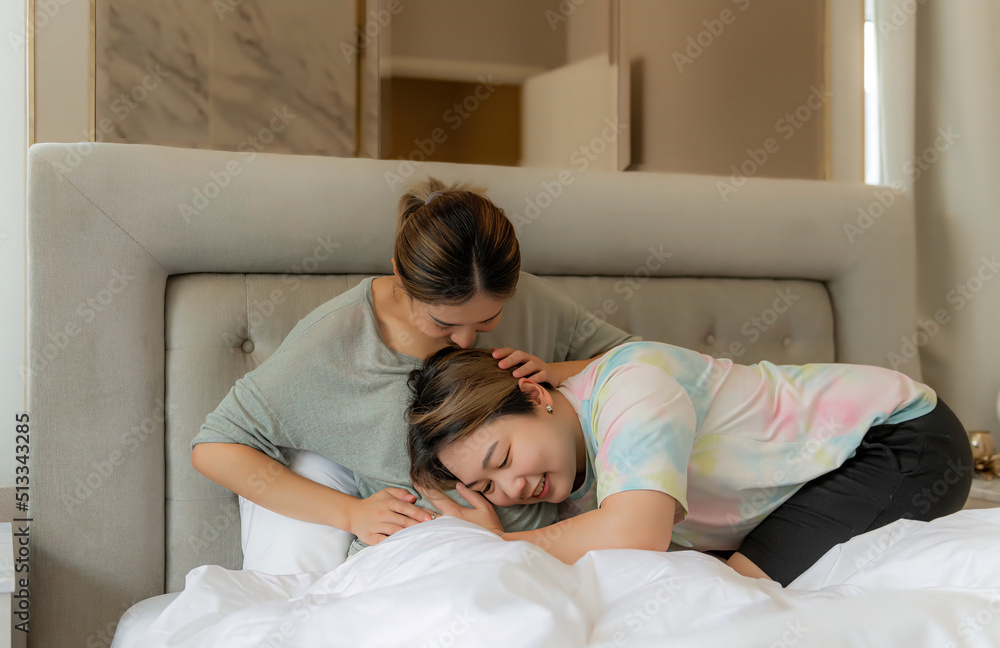 Lesbian couple expecting a baby Lesbian couple expecting a baby