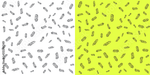 Sugarcane doodle pattern in two colors