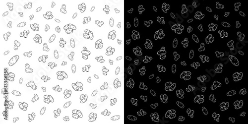 Vector  Illustration of Date Fruit. Phoenix Dried Fruit. logo , symbol or icon pattern