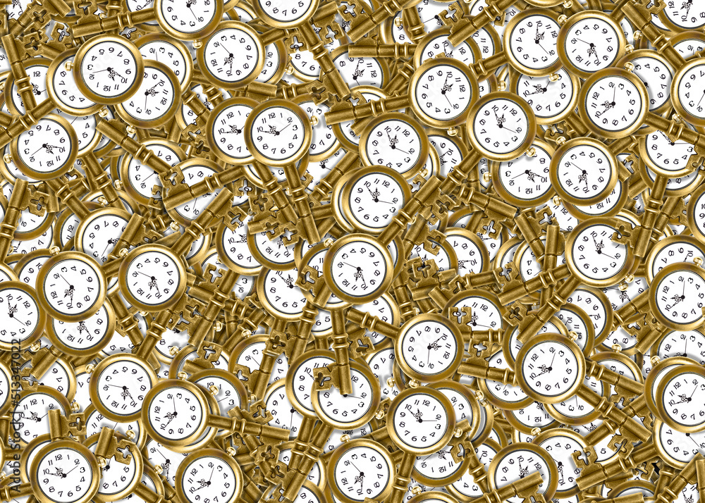 Randomly generated watches pile background