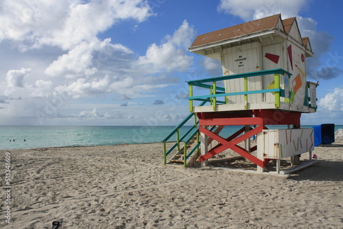 cabin on the beach  Miami Beach  Florida  USA