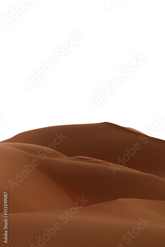 Vertical close-up of a set of orange sand dunes in Al Wathba desert in Abu Dhabi  United Arab Emirates.