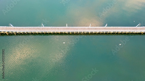 Pedestrian walkway crossing Sheepshead Bay Brooklyn, NY photo