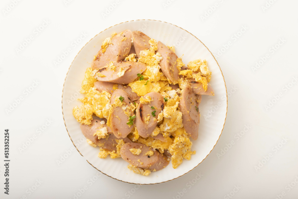 魚肉ソーセージと卵のマヨ炒め 魚肉ソーセージと卵のマヨ炒め
