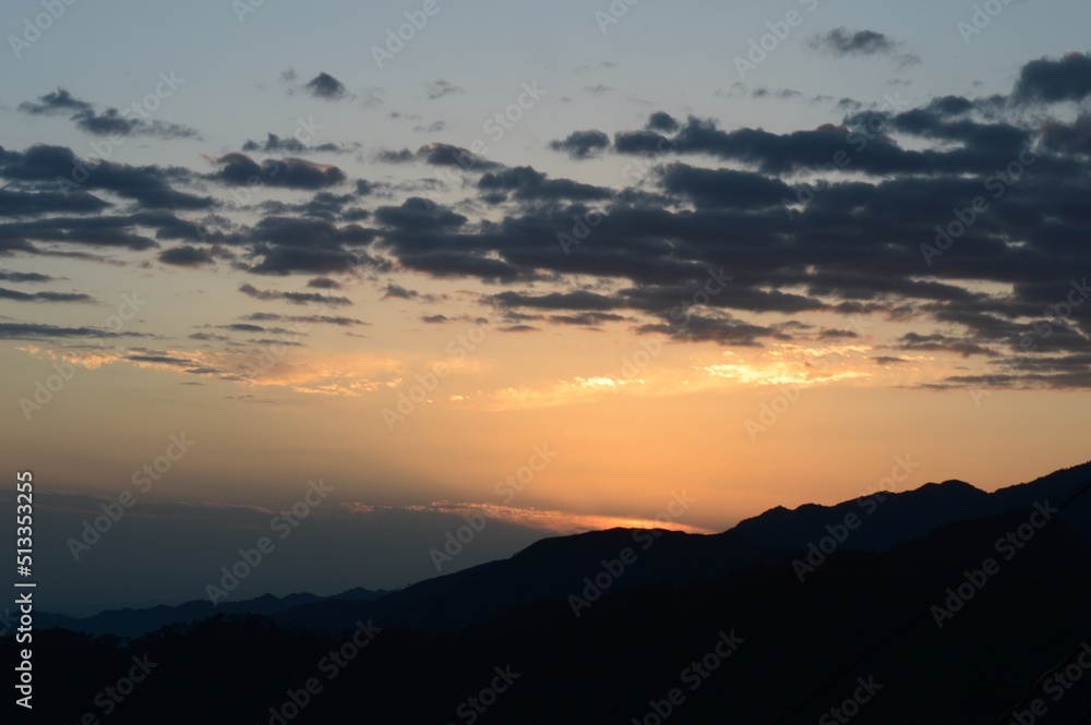 nature,hills, mountain, hill station,peaceful, sunset
