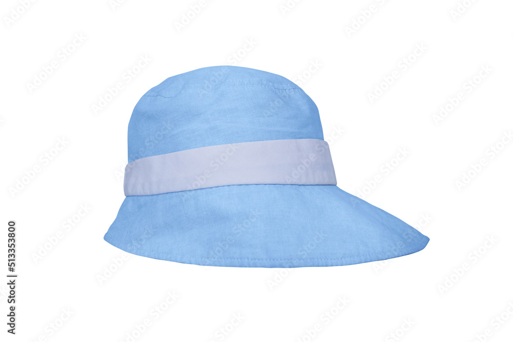 Blue hat isolated on white background Blue hat isolated on white background