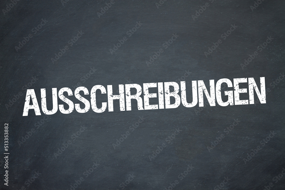 Fototapeta premium Ausschreibungen