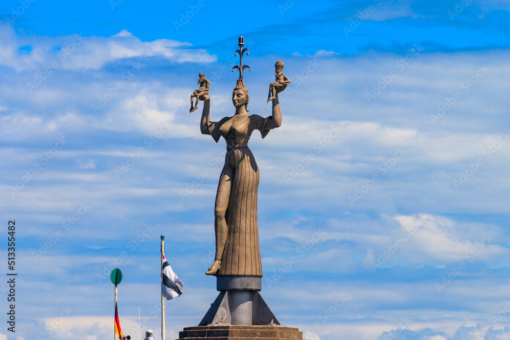 The Imperia statue at the Lake Constance harbour of Konstanz, Germany