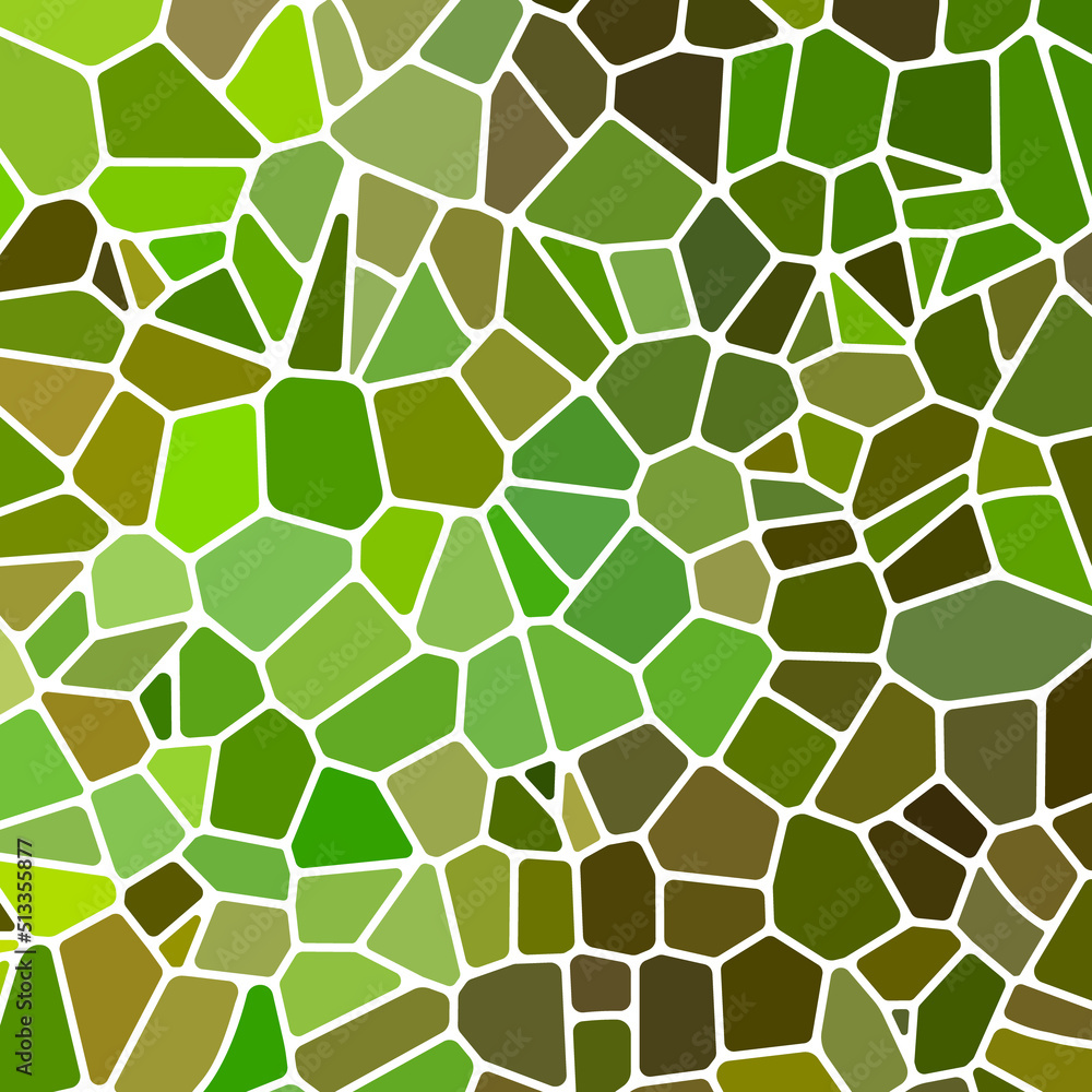 Fototapeta premium abstract vector stained-glass mosaic background - green and brown
