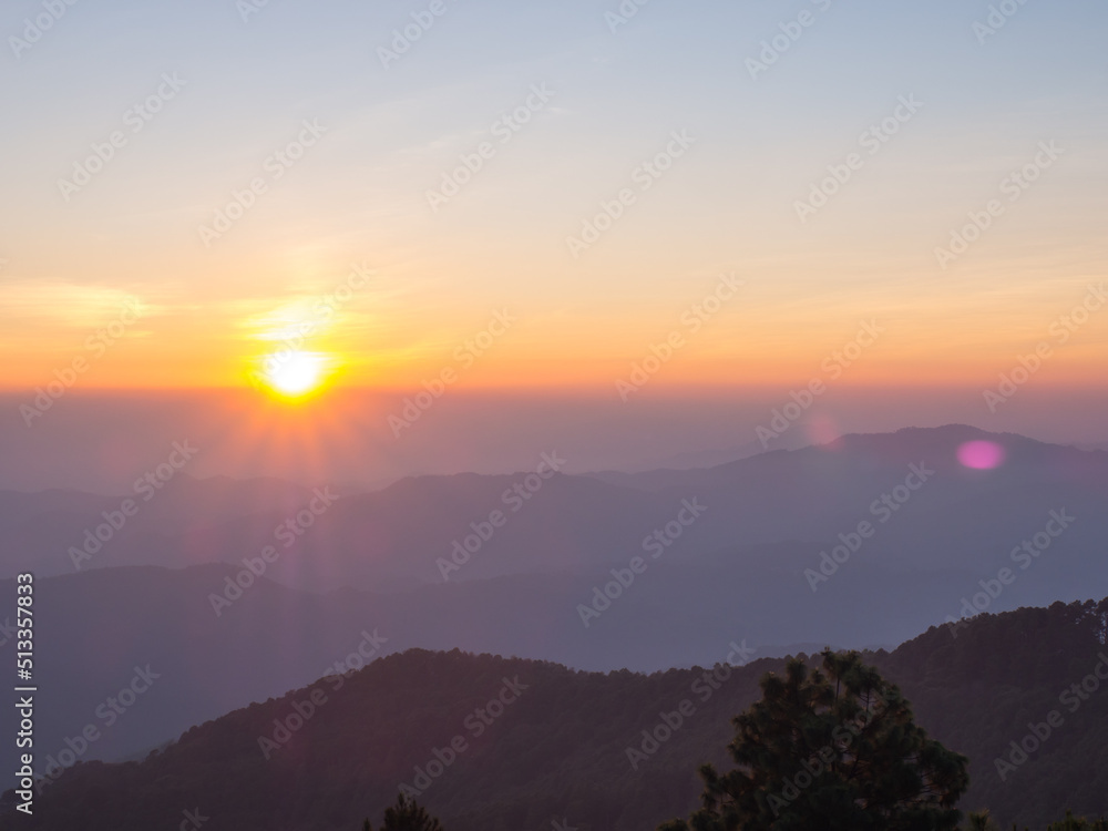 Sunset viewpoint in Thailand Sunset viewpoint in Thailand