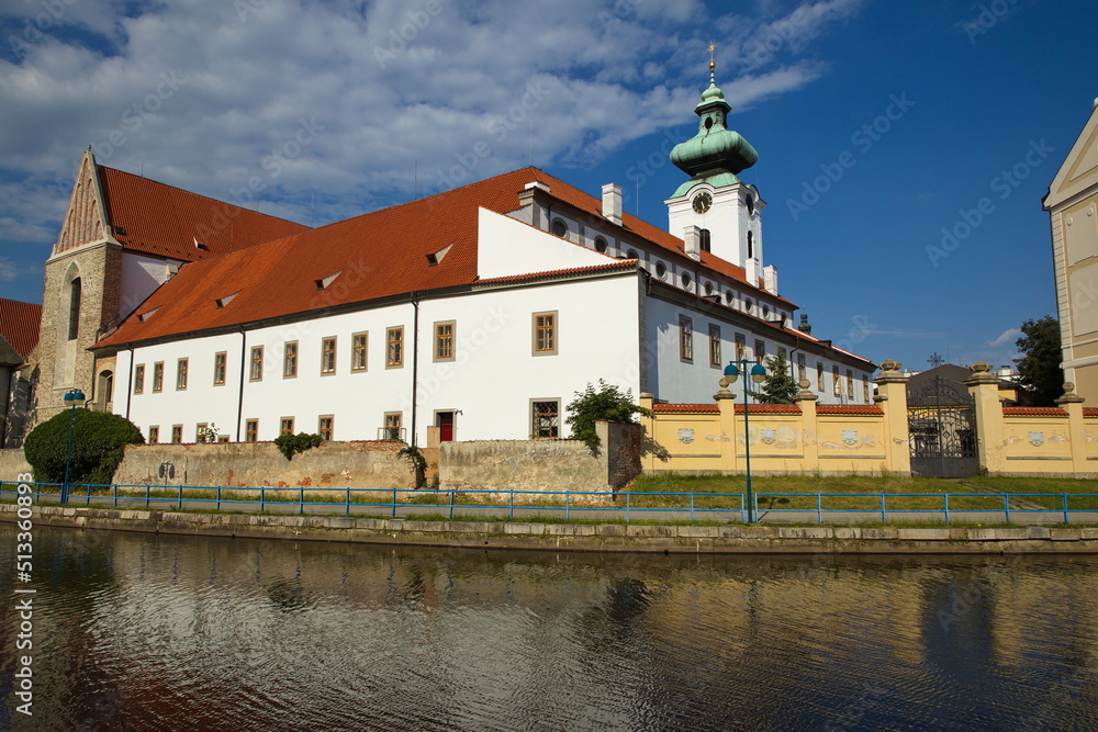 Dominican monastery in Ceske Budejovice, South Bohemian, Czechia, Czech Republic, Europe, Central Europe
