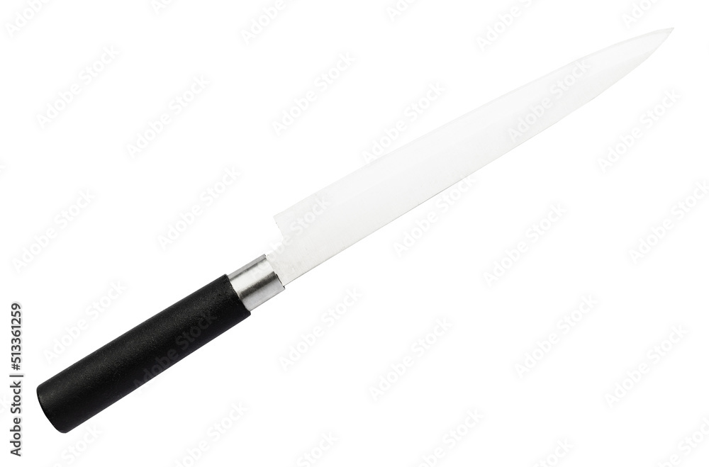 all-purpose knife with plastic handle isolated all-purpose knife with plastic handle isolated