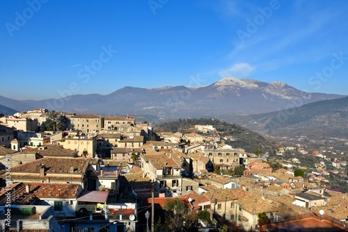 Beautiful view of the Alatri village in the Lazio region in Italy