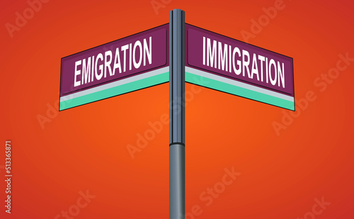 Crossroads of Movement: Emigration and Immigration as Dual Pathways of Human Journey, Symbolizing the Eternal Dance Between Leaving and Arriving in Search of New Beginnings