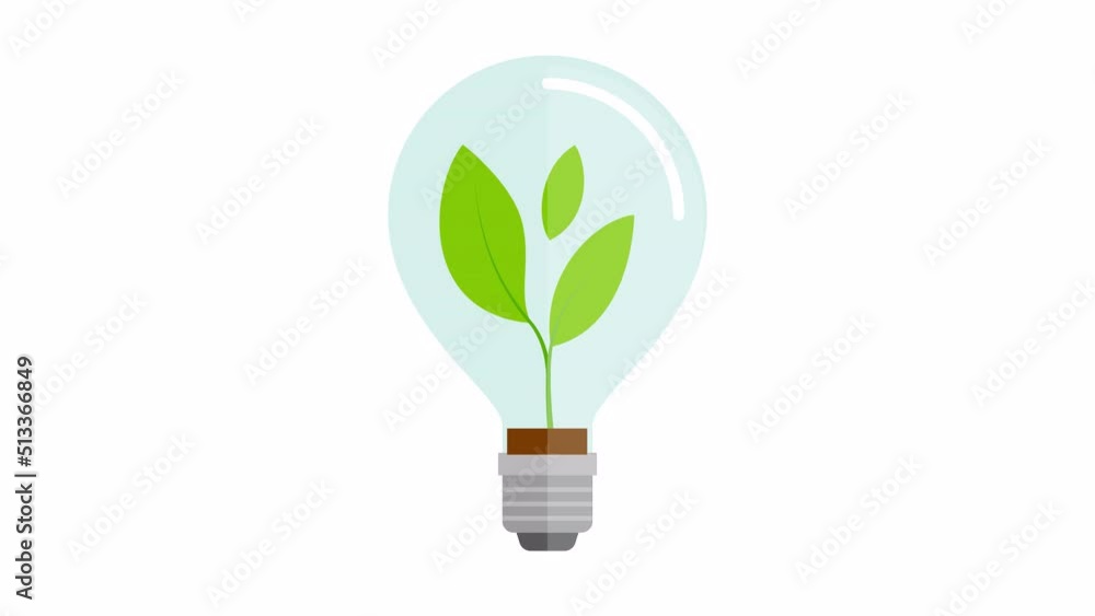 Plant in Eco bulb light electricity charging Bio Fuel Green Energy sustainable energy 4k animation Plant in Eco bulb light electricity charging Bio Fuel Green Energy sustainable energy 4k animation