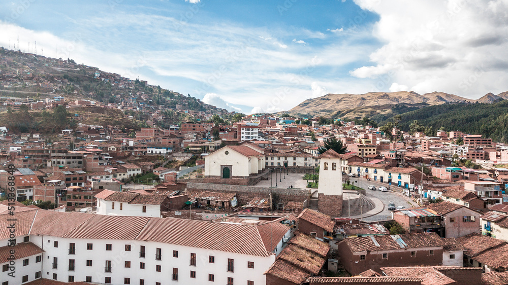 Fotografías con Drone Mavic Pro, del Barrio de Santa Ana, en Cusco Perú, by Yuri Ugarte Cespedes
