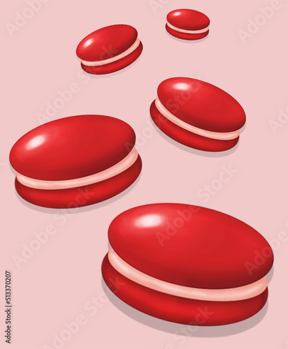 macarons pattern illustrarion