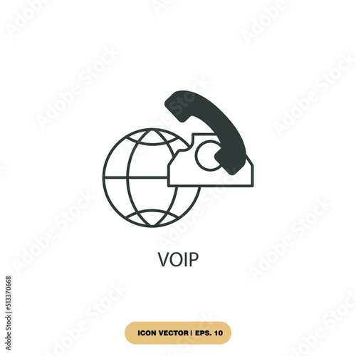 voip icons  symbol vector elements for infographic web