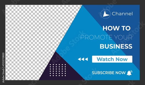 Editable Creative corporate social media web banner and youtube thumbnail template | Youtube live stream video thumbnail for marketing agency | video thumbnail | Youtube thumbnail