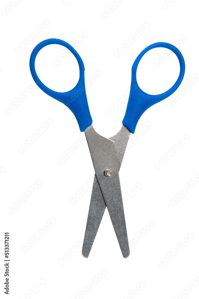Small scissors craft isolated on the white background Small scissors craft isolated on the white background