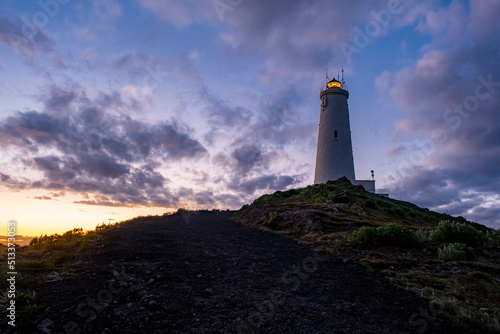Reykjanesviti lighthouse on Reykjanes peninsula in Southern Iceland