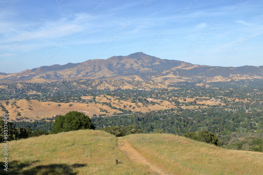 The Corduroy Hills trail in the Las Trampas Wilderness of Northern California