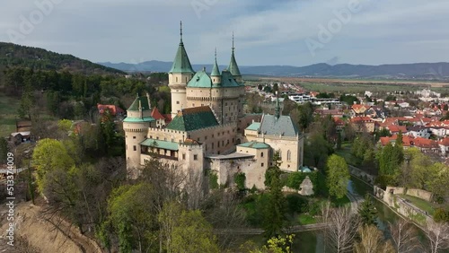 Wallpaper Mural Aerial view of Bojnice castle in Slovakia Torontodigital.ca