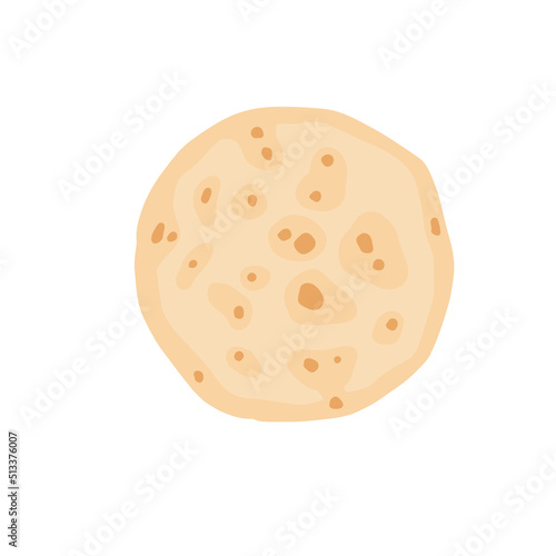 Pita bread. Ingredient for making kebabs and burritos. Unleavened wheat cake