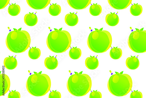 seamless pattern with apples