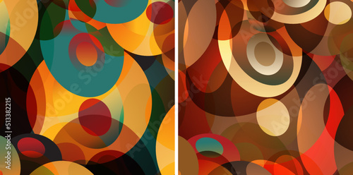 Psychedelic Background Retro Style