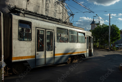 Light rail train in Bucharest Romania © SHELL