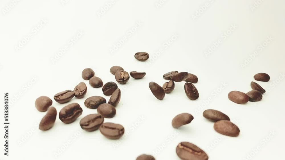 coffee beans on white background coffee beans on white background