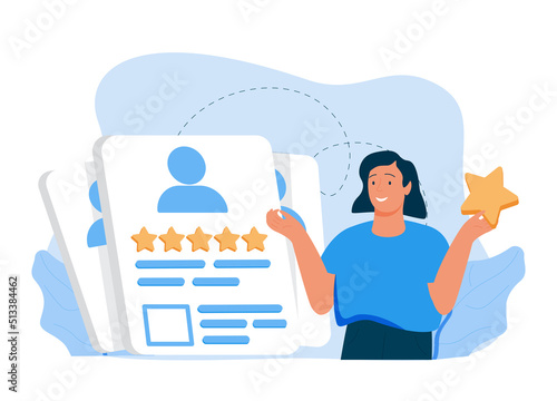 Marketing research abstract concept vector illustration. Purchasing habits, brand persona, rating site, online shopping