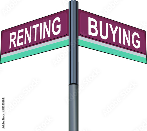 Standing at the Crossroads of Renting and Buying: A Metaphorical Journey Through Financial Freedom, Where Each Path Reflects Lifestyle Choices, Long-Term Vision