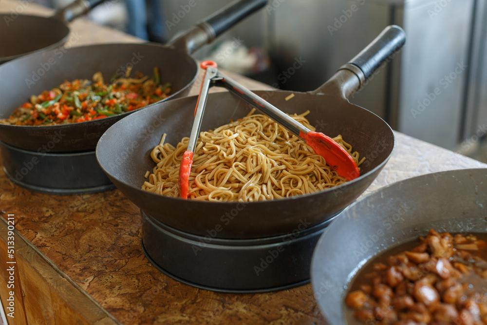 Stir Fried Udon Noodles with different additives Stir Fried Udon Noodles with different additives