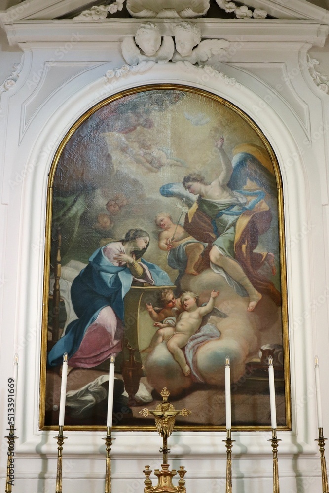 Ischia - Dipinto dell'Annunciazione nella Chiesa dello Spirito Santo