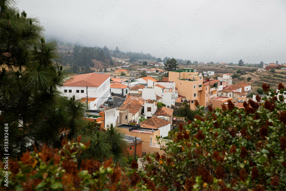 Fototapeta premium small mountain village Vilaflor in El Teide national park