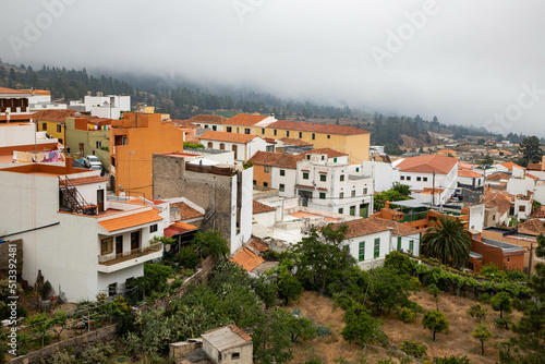 small mountain village Vilaflor in El Teide national park photo