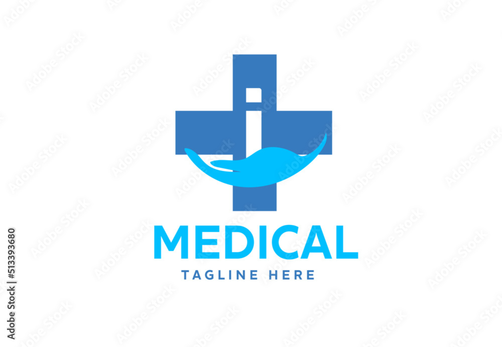 Medical cross symbol with i Medical cross symbol with i